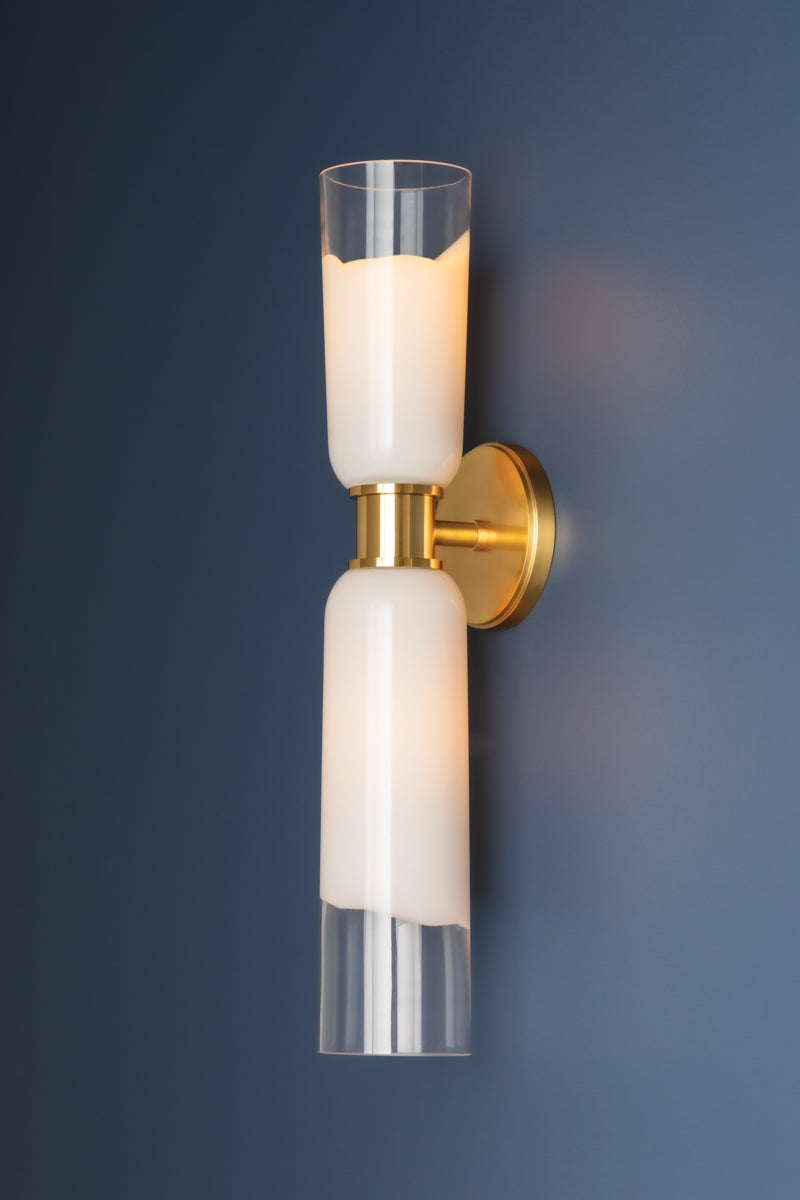 Hudson Valley Lighting WASSON Wall Sconce — Aged Brass