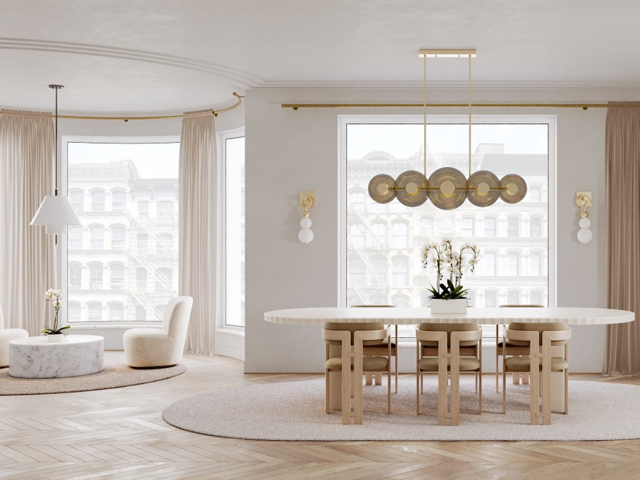 Hudson Valley Lighting Griston Linear — Aged Brass