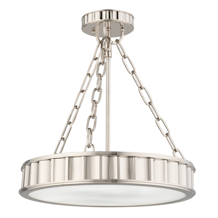 Hudson Valley Lighting Middlebury Semi Flush — Polished Nickel