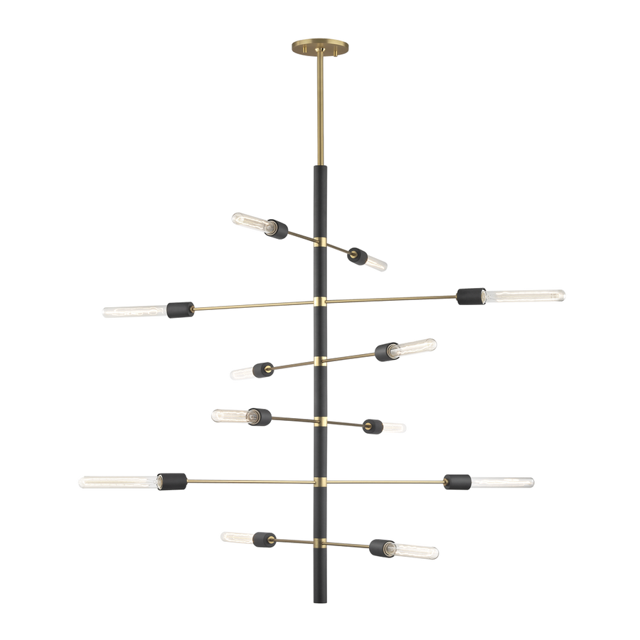 Mitzi Astrid Chandelier — H178812-AGB/BK