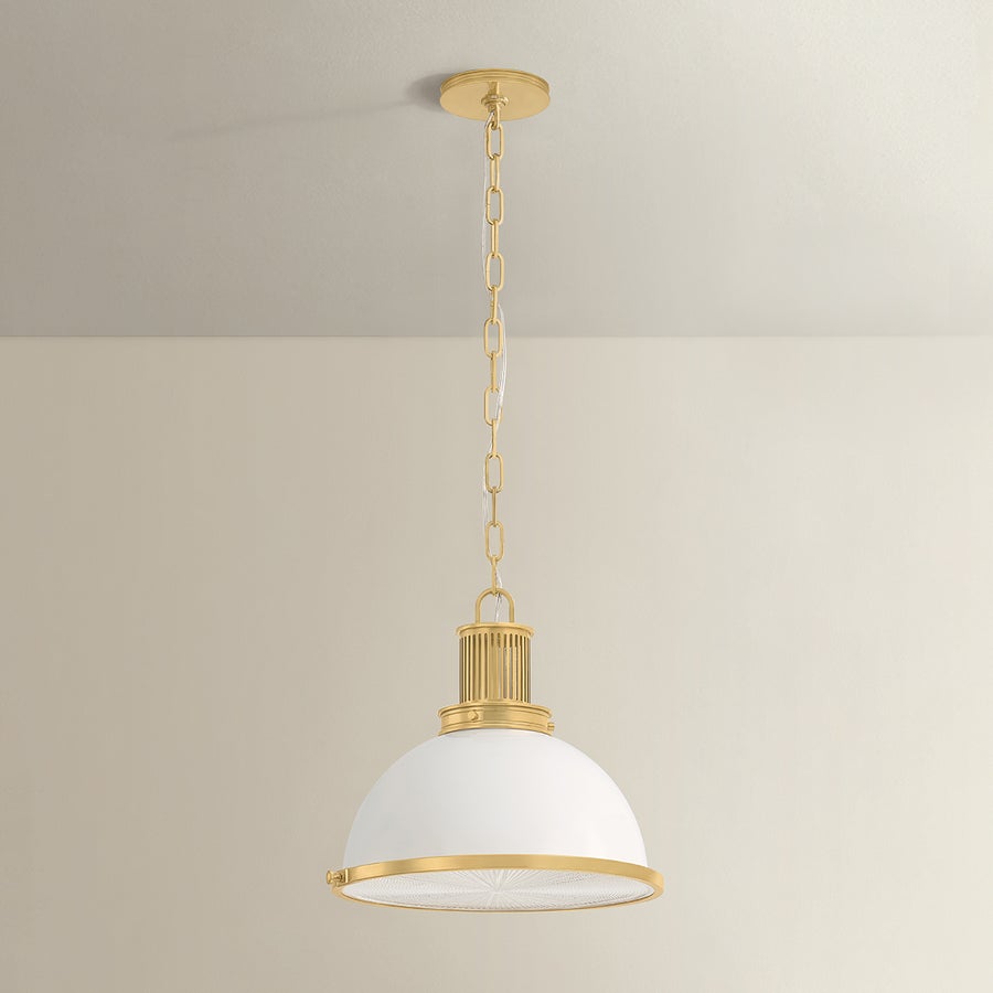Hudson Valley Lighting Pinesbridge Pendant — Aged Brass
