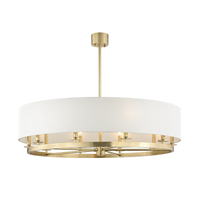 Hudson Valley Lighting Durham Chandelier — Aged Brass