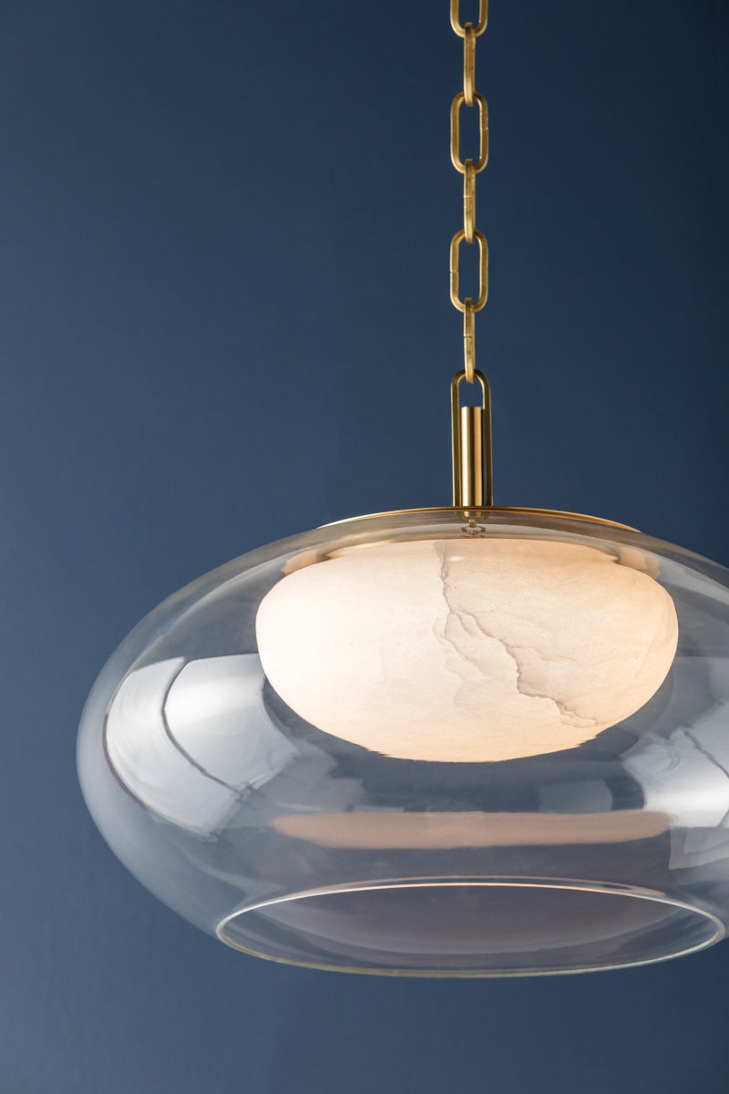 Hudson Valley Lighting MOORE Pendant — Aged Brass