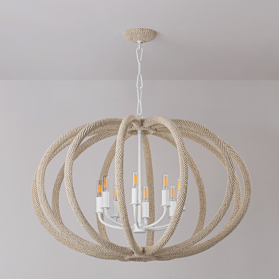 Hudson Valley Lighting LEWISTON CHANDELIER — White Plaster