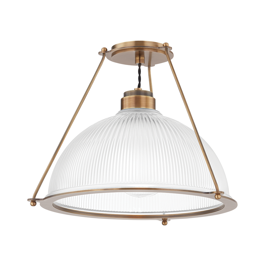 Troy Lighting GLINT Semi Flush — C2118-PBR