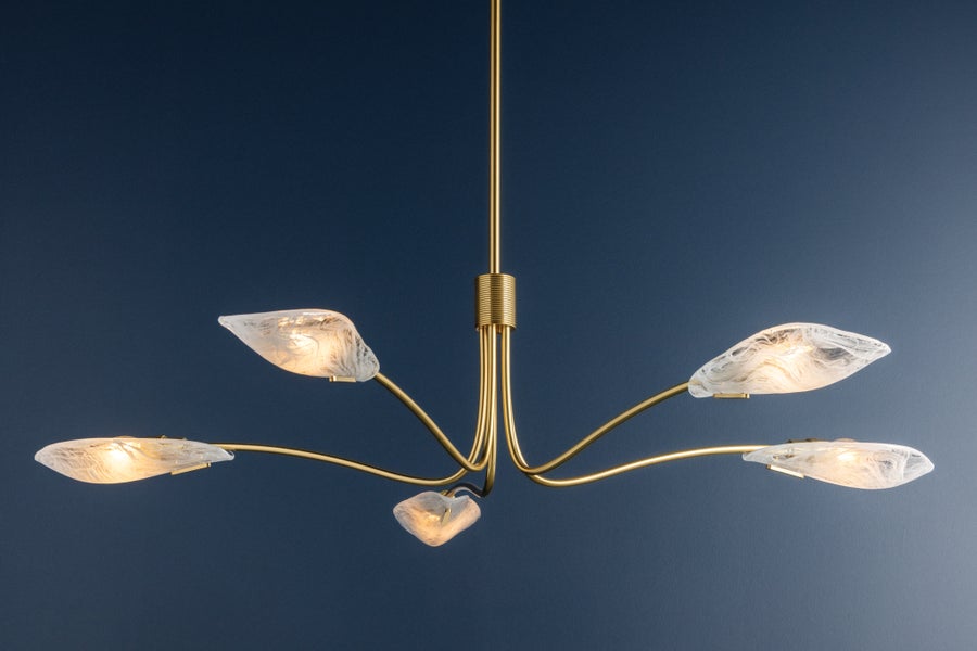 Hudson Valley Lighting Tenafly Chandelier — Aged Brass