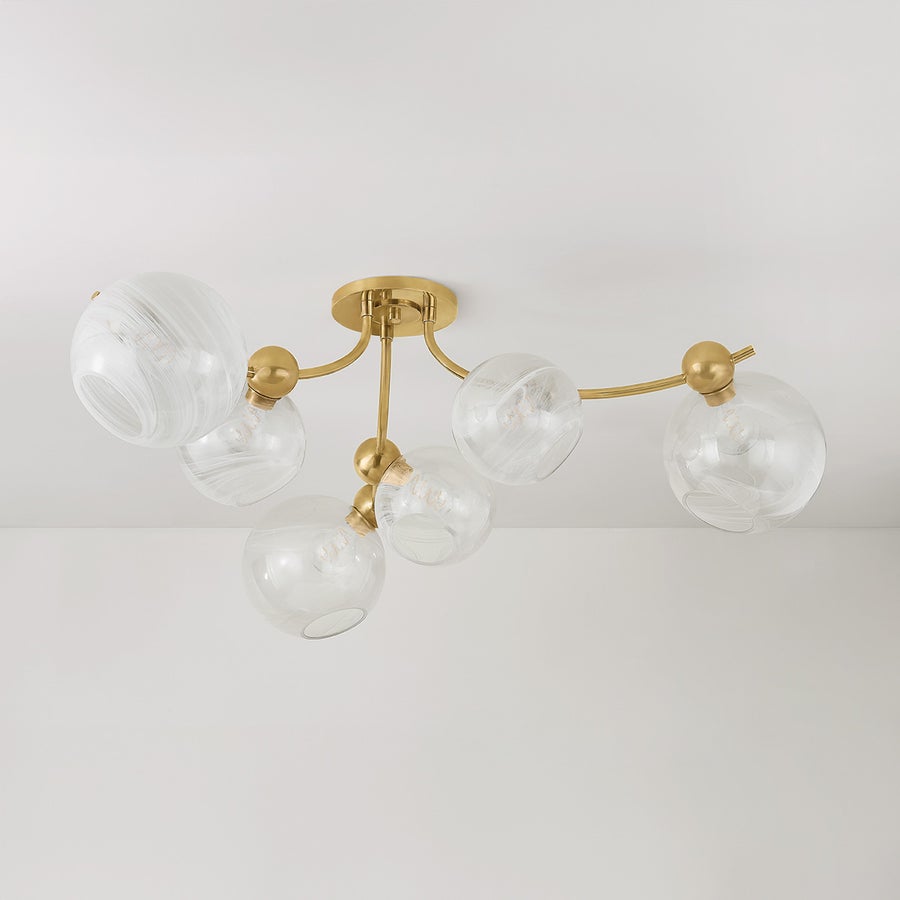 Corbett Lighting ASTRAIA Semi Flush — 450-54-VB