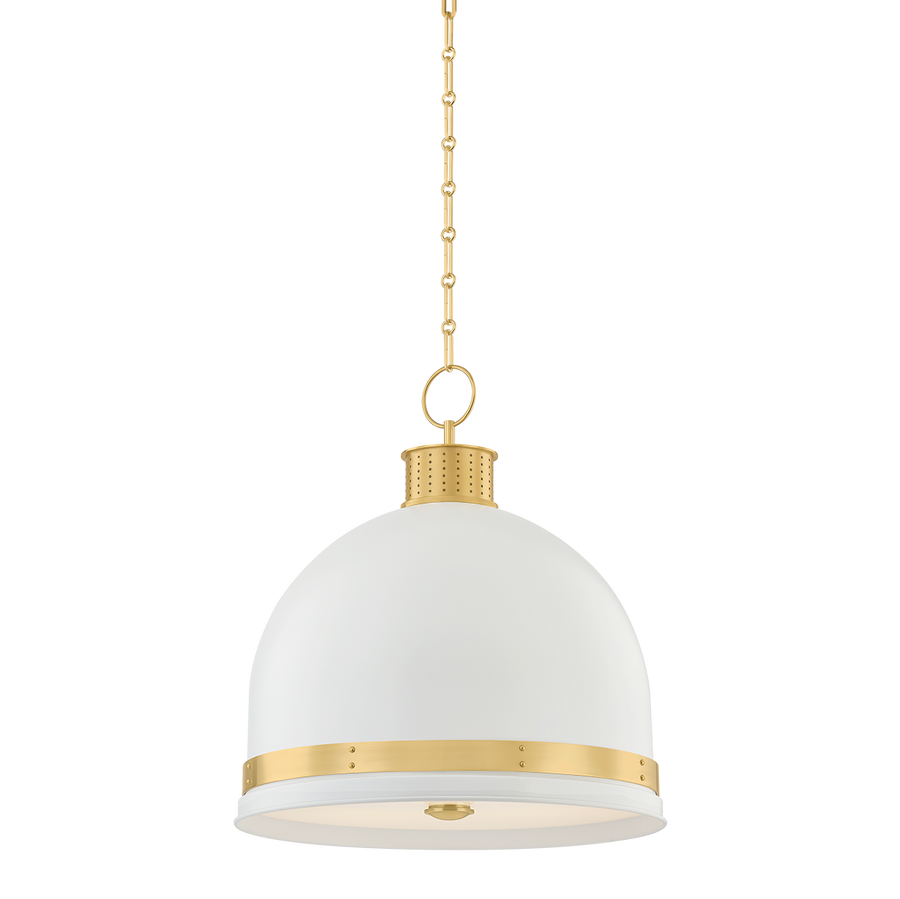 Hudson Valley Lighting Briscoe Pendant — 2133-AGB/SWH