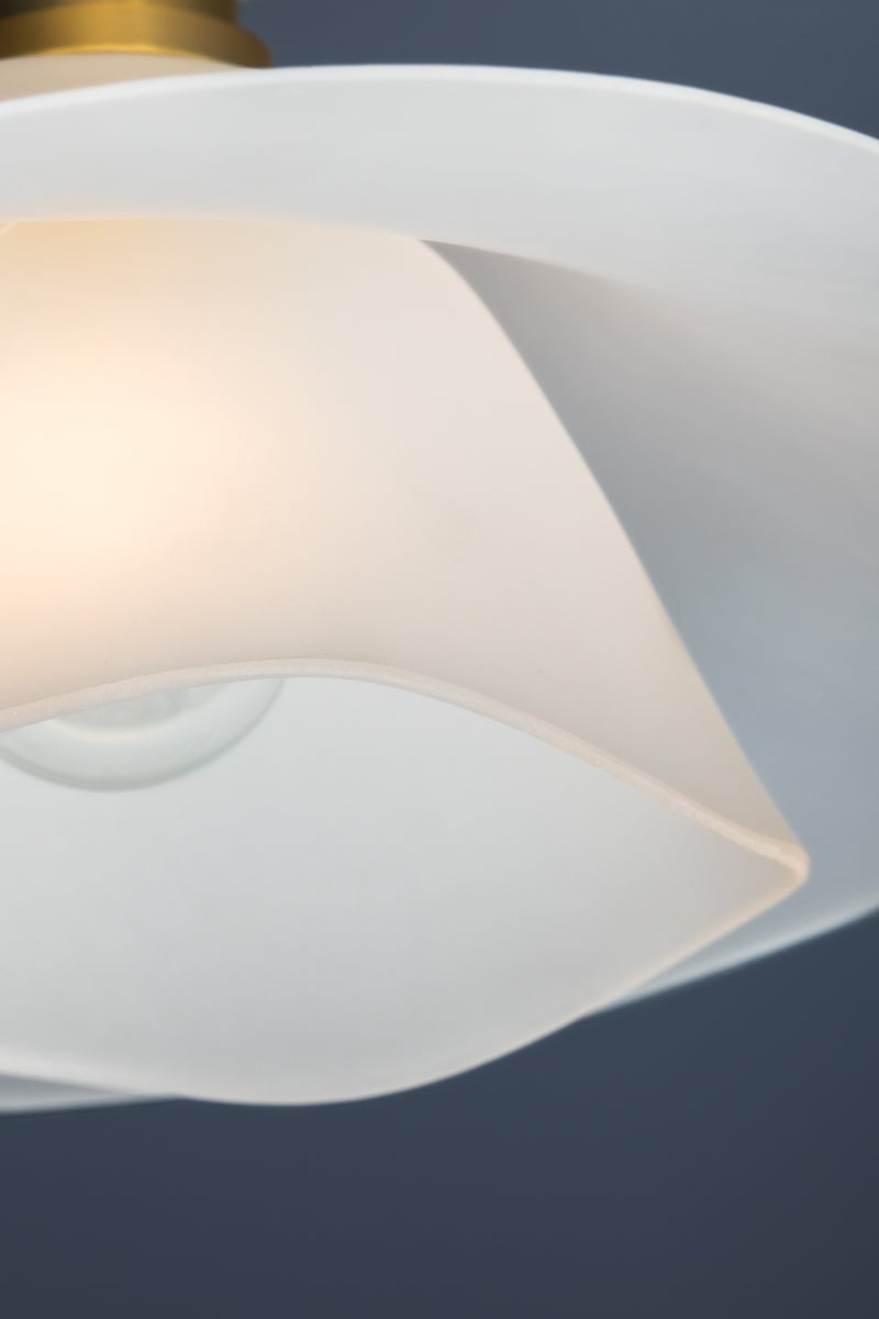 Hudson Valley Lighting NETHERLEE Flush Mount — Aged Brass