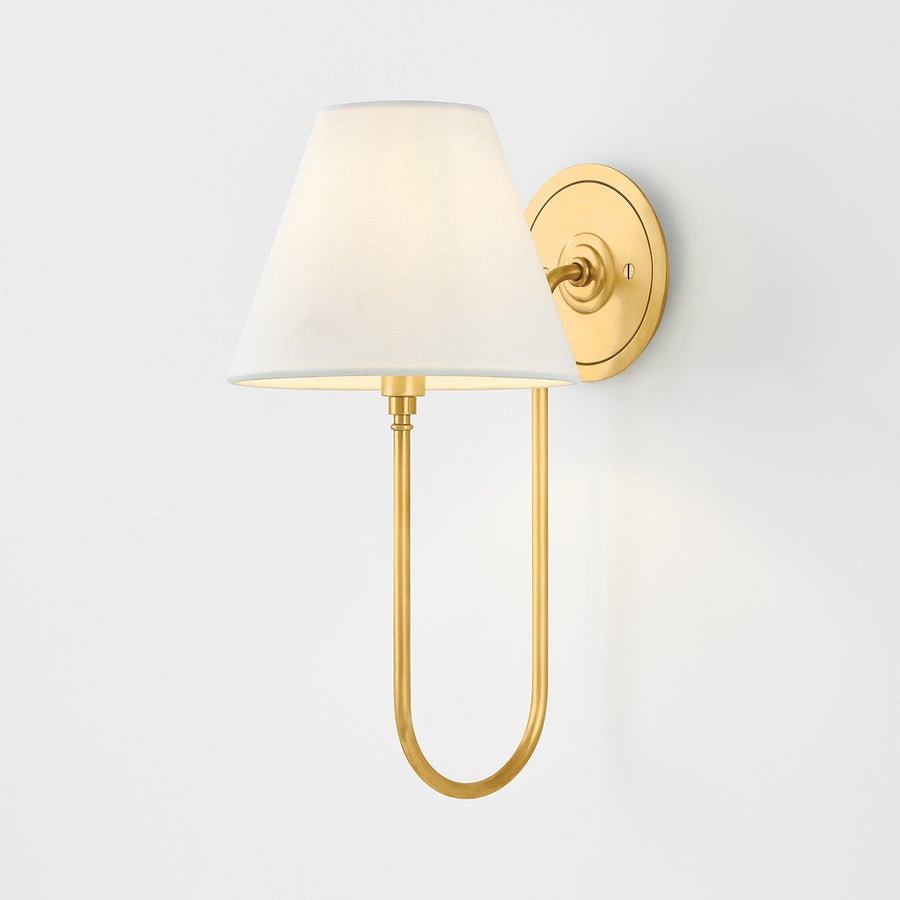 Hudson Valley Lighting Hawthorne Wall Sconce — Aged Brass