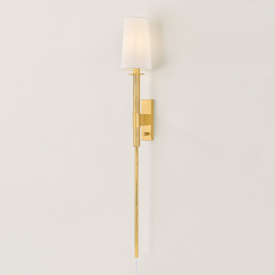 Mitzi Ginny Plug-In Sconce — HL1067101-AGB