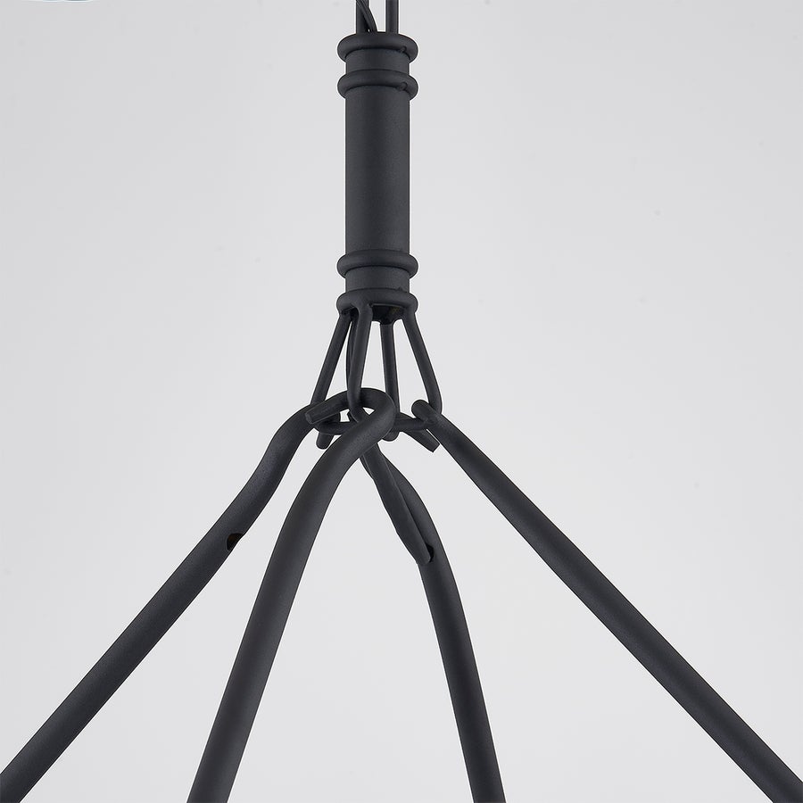 Troy Lighting Sutton Exterior Chandelier — F6233-TBK