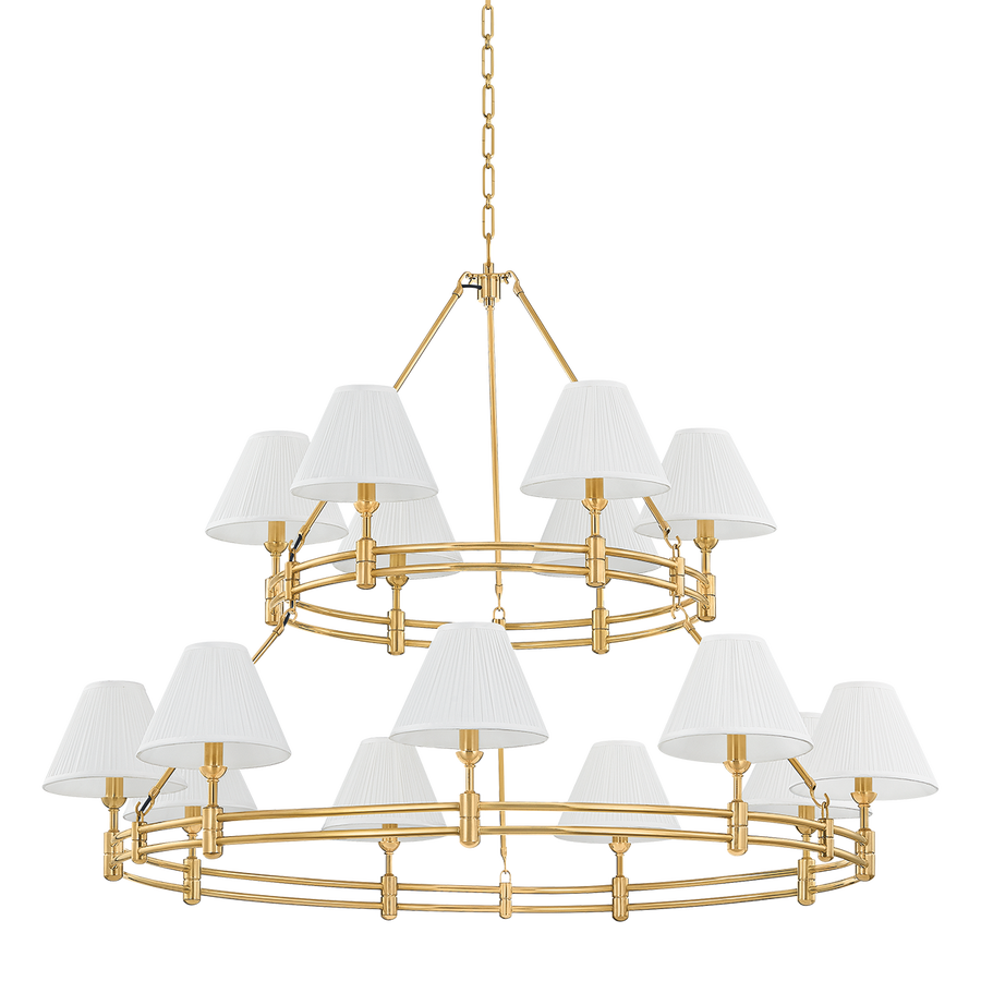 Hudson Valley Lighting Howard Chandelier — Aged Brass