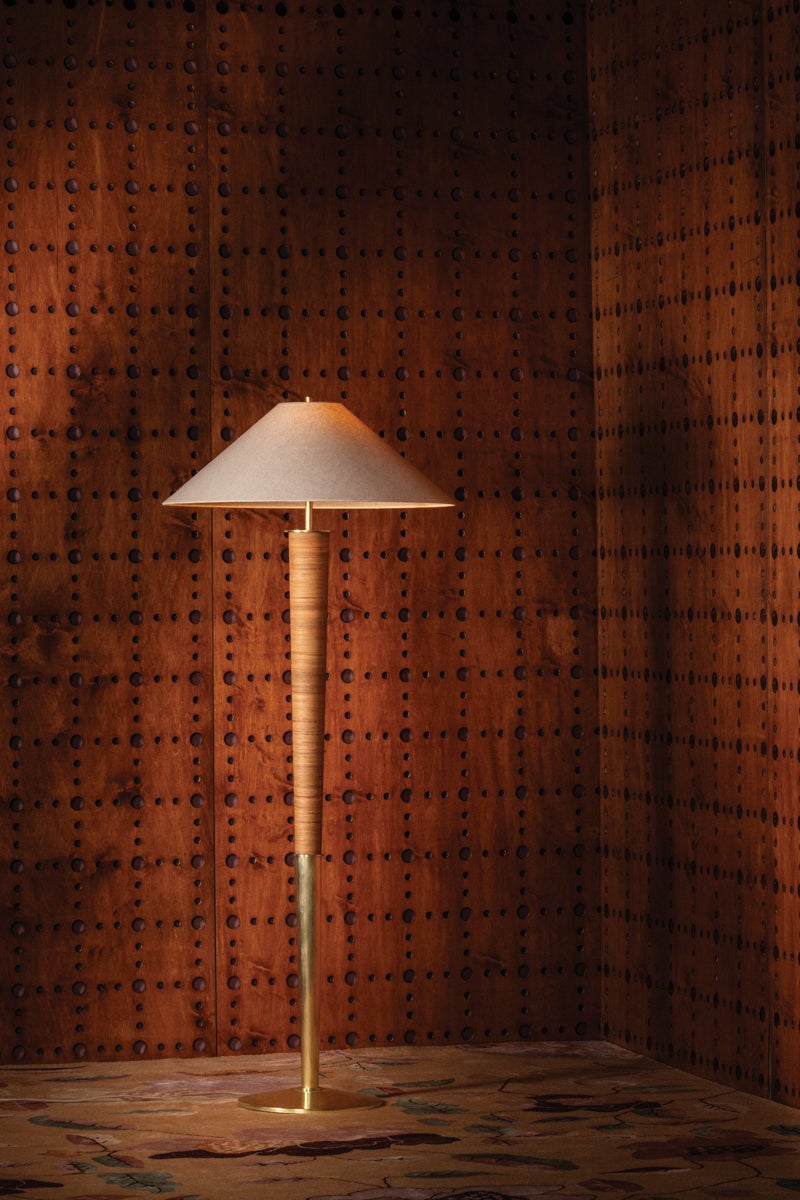 Hudson Valley Lighting BOHICKET Floor Lamp — Aged Brass