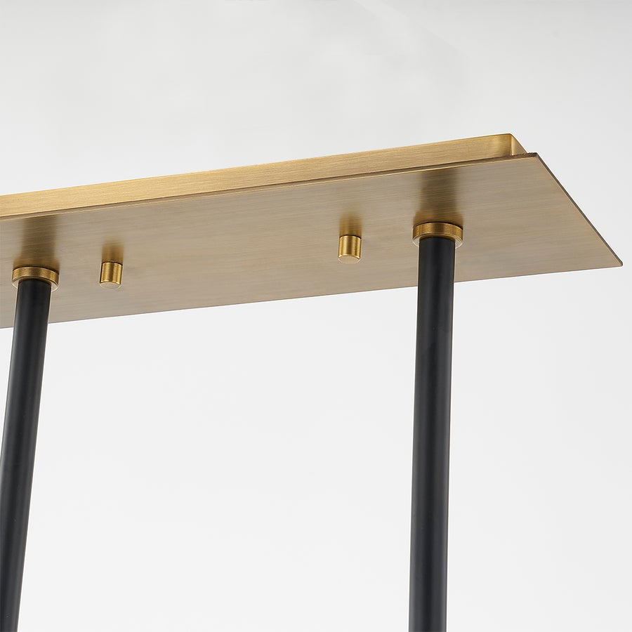 Troy Lighting TITUS Linear Chandelier — F3248-PBR/SBK