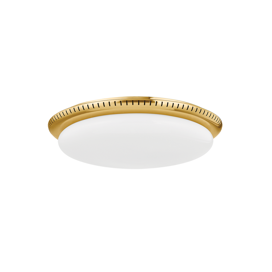 Hudson Valley Lighting NORTH CASTLE FLUSH MOUNT — Aged Brass