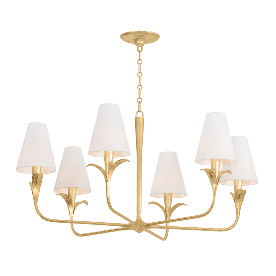 Troy Lighting Quill Chandelier — F4740-GLI
