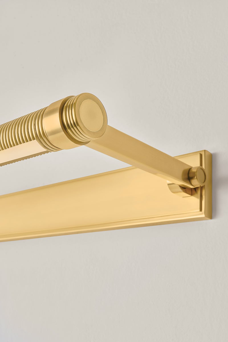 Hudson Valley Lighting Duell Picture Light — Aged Brass