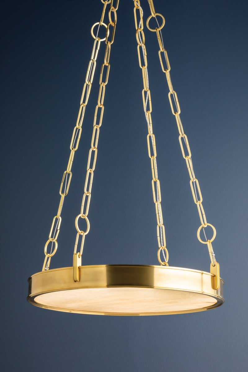 Hudson Valley Lighting Kirby Chandelier — Aged Brass
