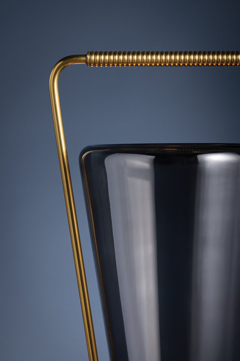 Hudson Valley Lighting BOOKER Rechargeable Table Lamp — Aged Brass