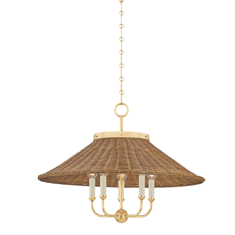 Hudson Valley Lighting Kensington Chandelier — Aged Brass