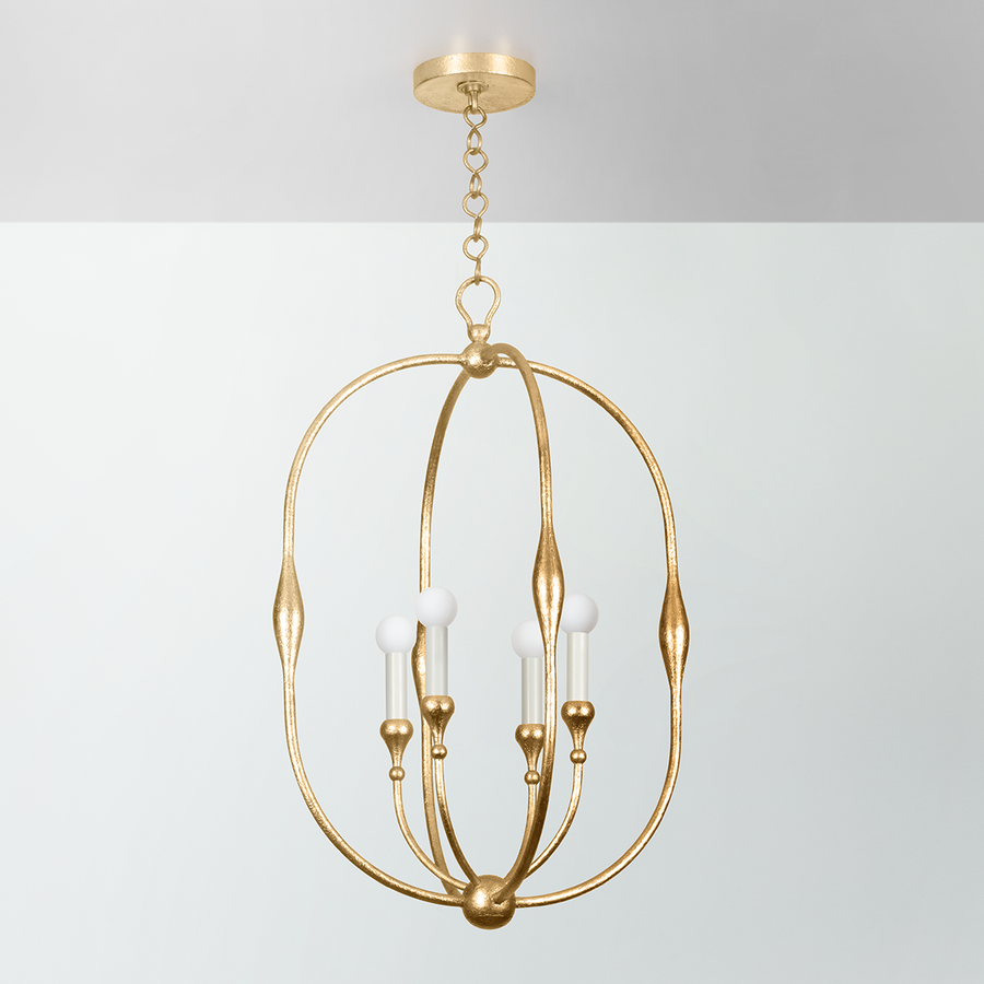 Hudson Valley Lighting BALTIC Pendant — Vintage Gold Leaf