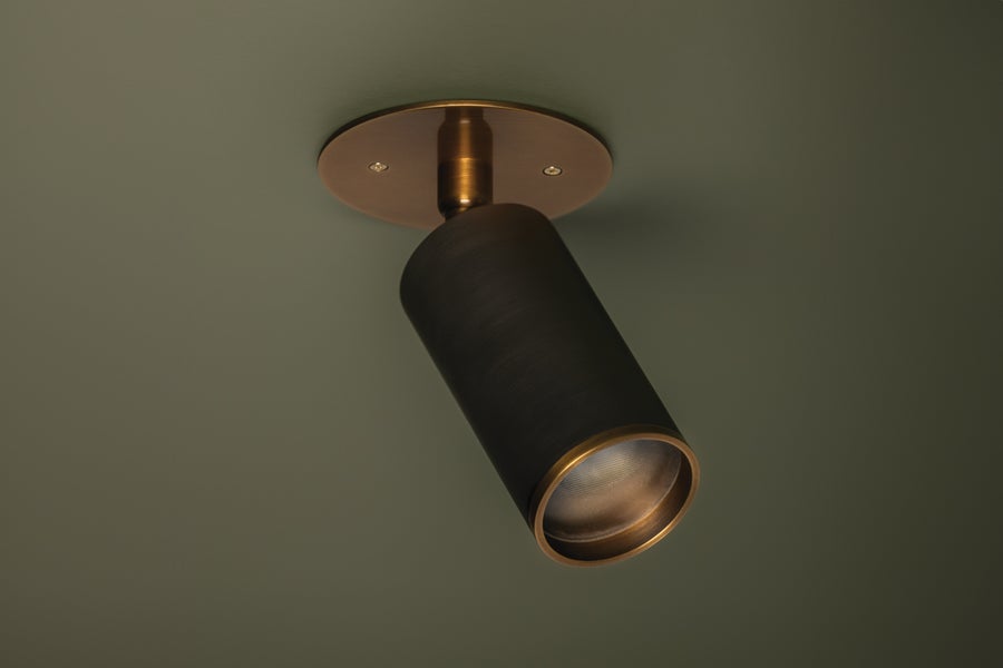 Troy Lighting Caleb Flush Mount — C1305-PBR/BRZ