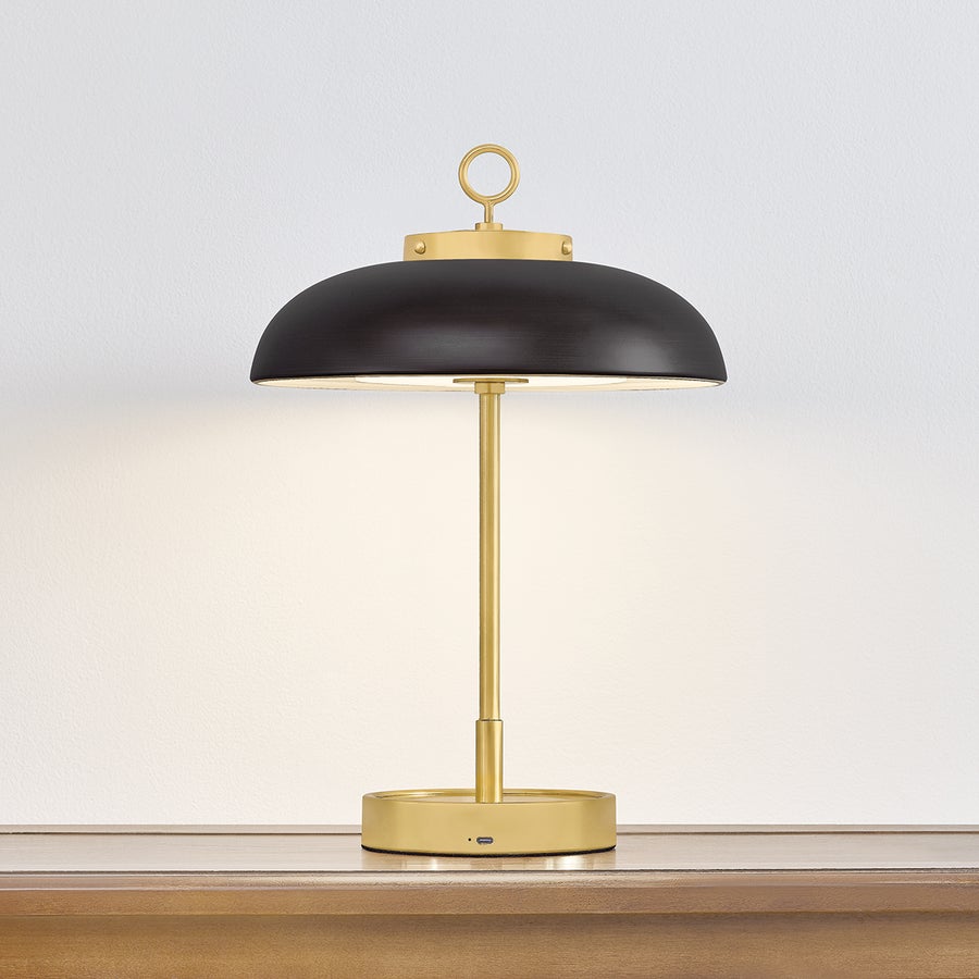 Hudson Valley Lighting HECTOR Rechargeable Table Lamp — L3131-AGB/DB