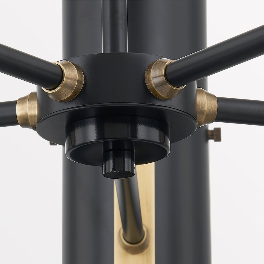 Troy Lighting MIKKA Chandelier — F5630-PBR/SBK