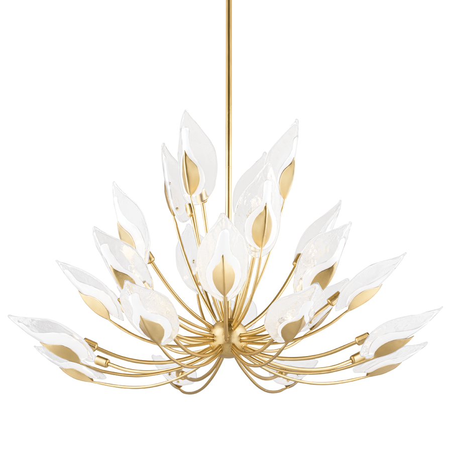 Hudson Valley Lighting Blossom Chandelier — Gold Leaf