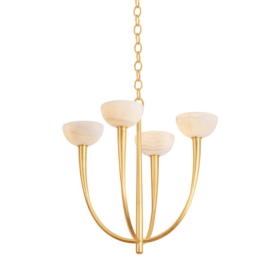 Hudson Valley Lighting Maywood Chandelier — Vintage Gold Leaf