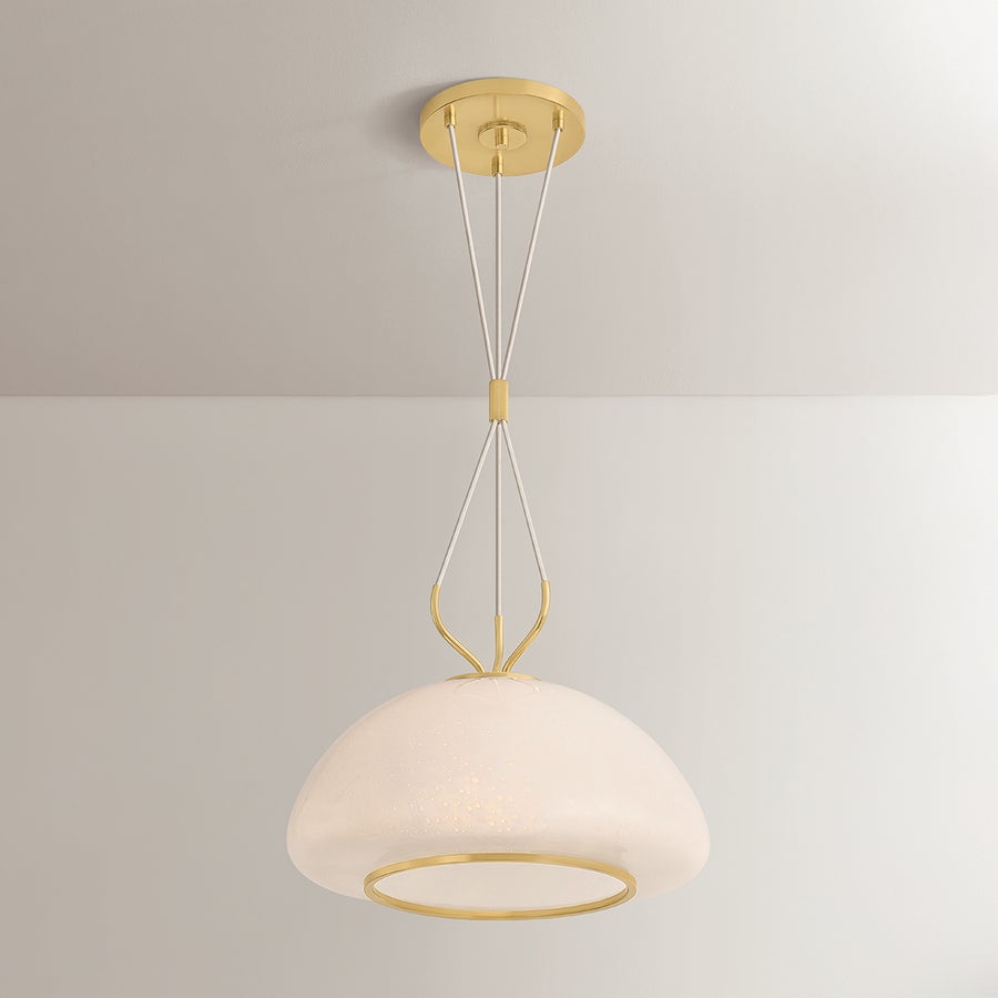 Hudson Valley Lighting Baudette Pendant — Aged Brass