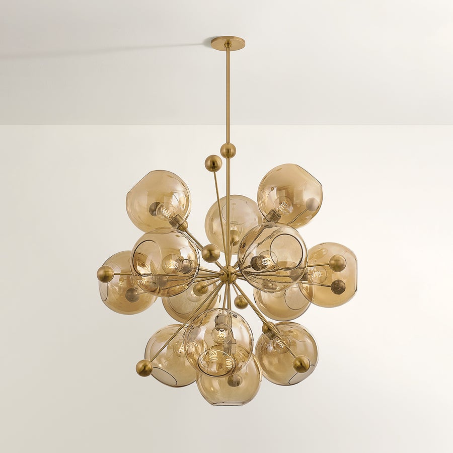 Troy Lighting ELLORY CHANDELIER — F1246-PBR
