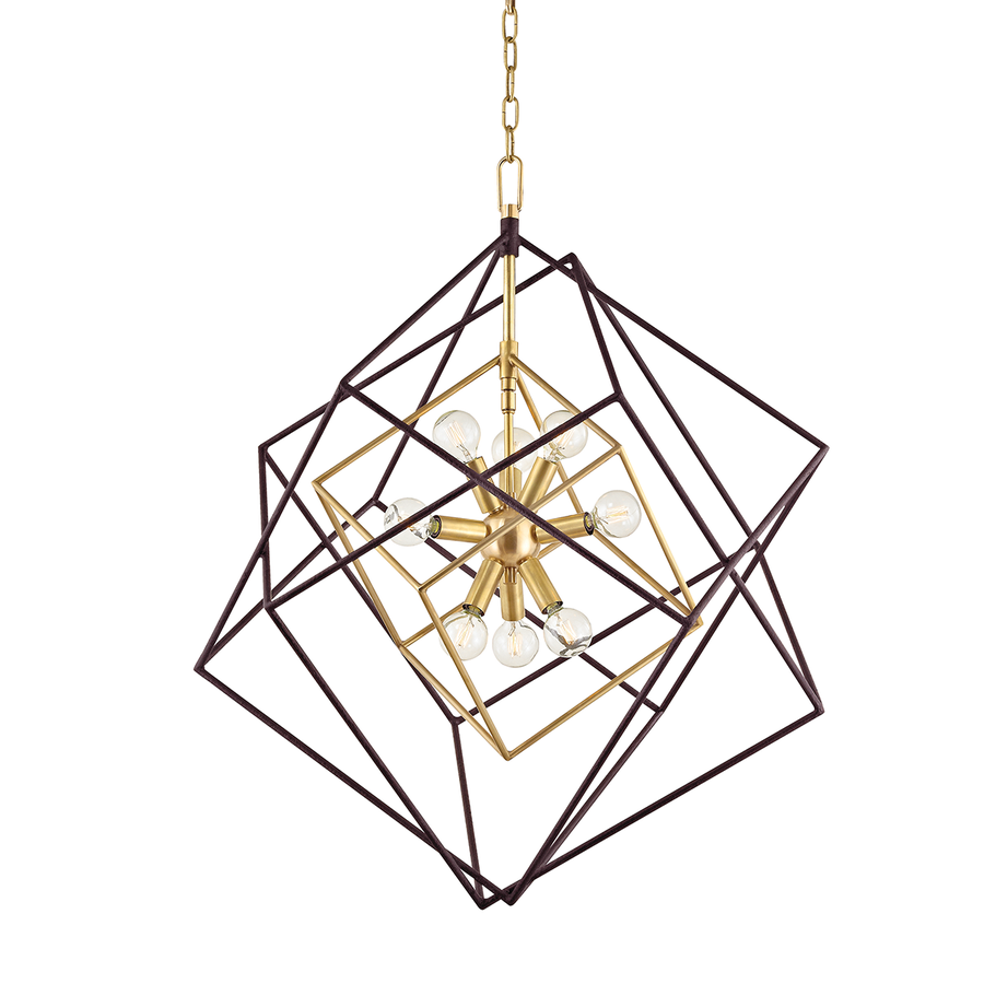 Hudson Valley Lighting Roundout Chandelier — Aged Brass