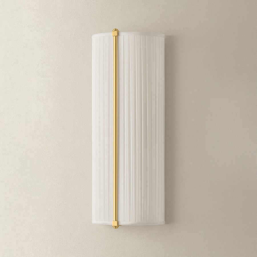 Hudson Valley Lighting Cornell Wall Sconce — Aged Brass