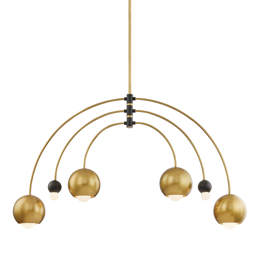 Mitzi Willow Chandelier — H348806-AGB/BK