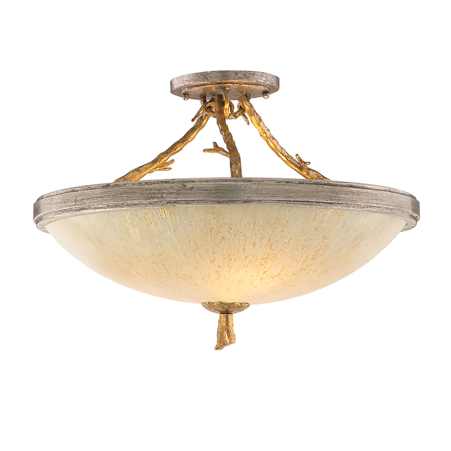 Corbett Lighting Parc Royale Semi Flush — 66-33-VGL/SSL