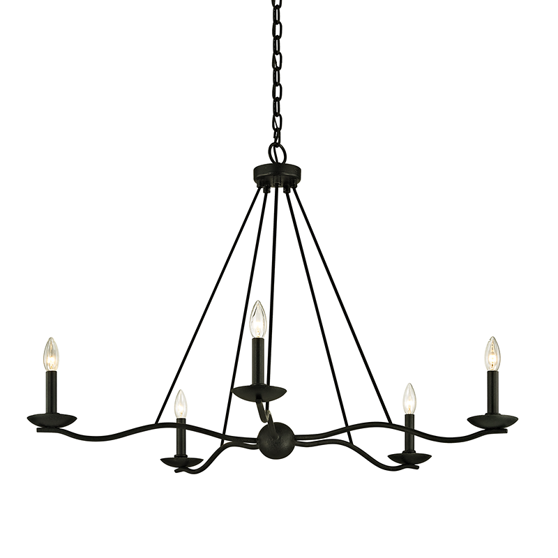 Troy Lighting Sawyer Chandelier — F6305-FOR