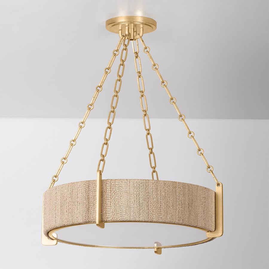 Hudson Valley Lighting QUEBEC Chandelier — Gold Leaf