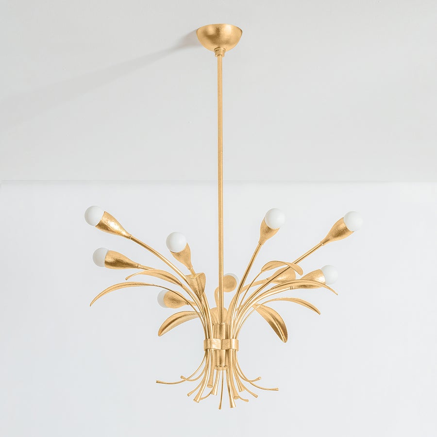 Hudson Valley Lighting BILSTON Chandelier — Vintage Gold Leaf