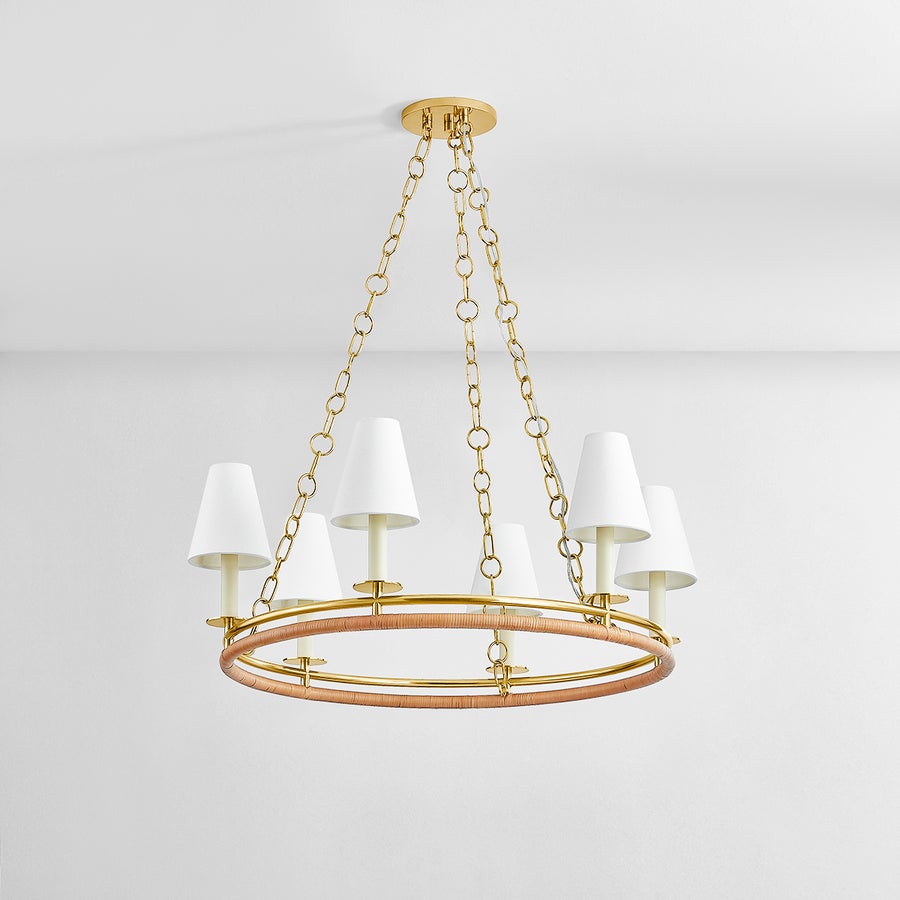Hudson Valley Lighting SWANTON CHANDELIER — Aged Brass