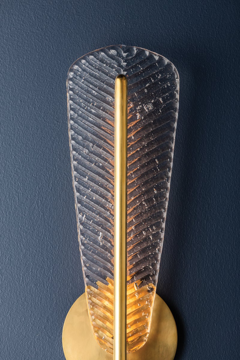 Hudson Valley Lighting PASSAIC Wall Sconce — Aged Brass