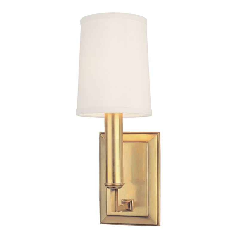 Hudson Valley Lighting Clinton Wall Sconce — Aged Brass