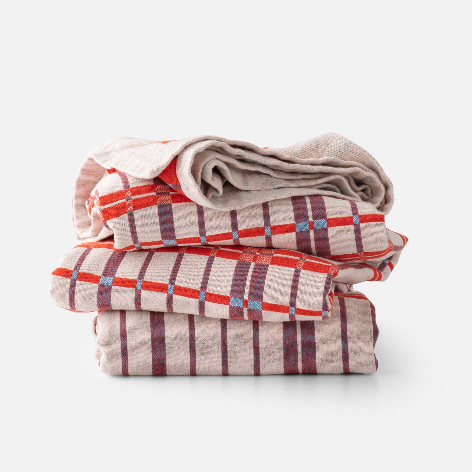 Shelburne Coverlet in Red w/ Blue, image 2
