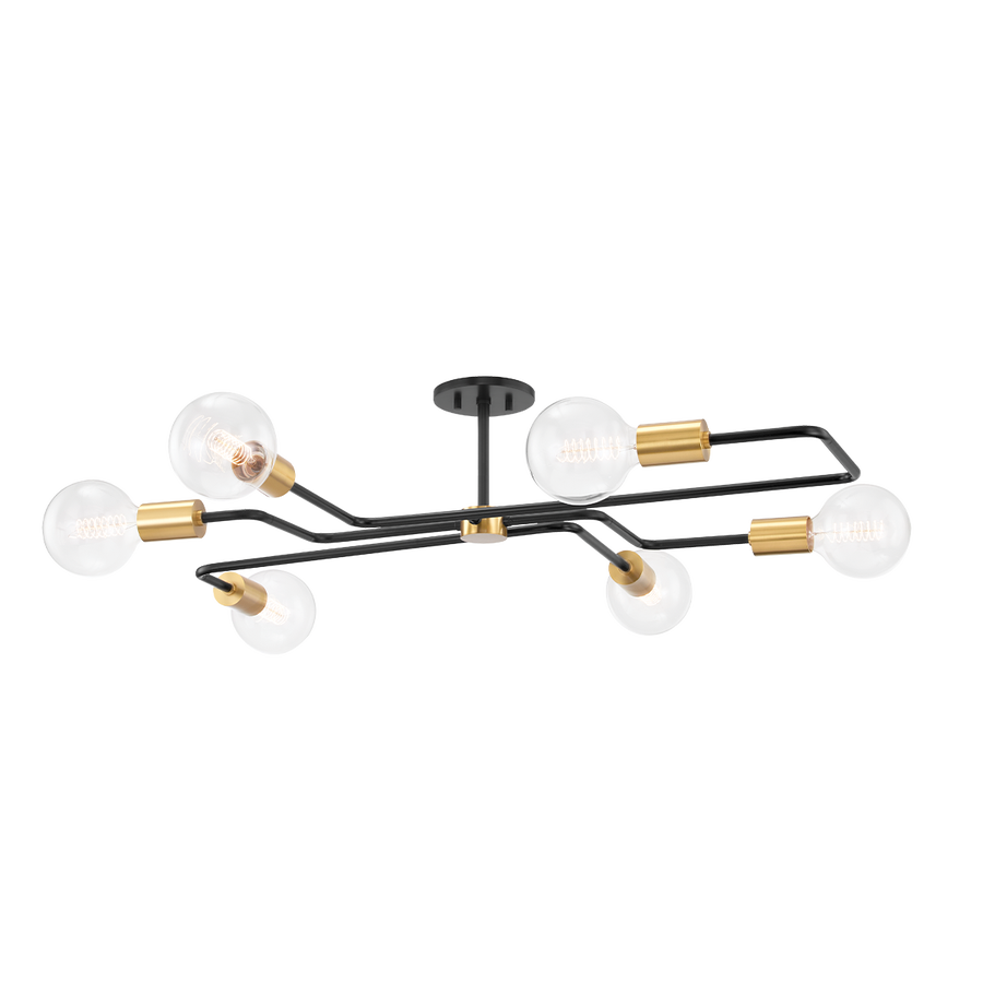 Mitzi Jena Semi Flush — H488606S-AGB/TBK