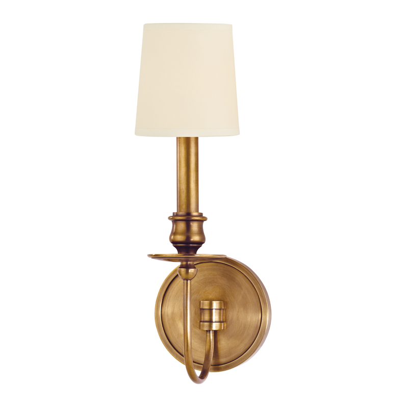 Hudson Valley Lighting Cohasset Wall Sconce — Aged Brass
