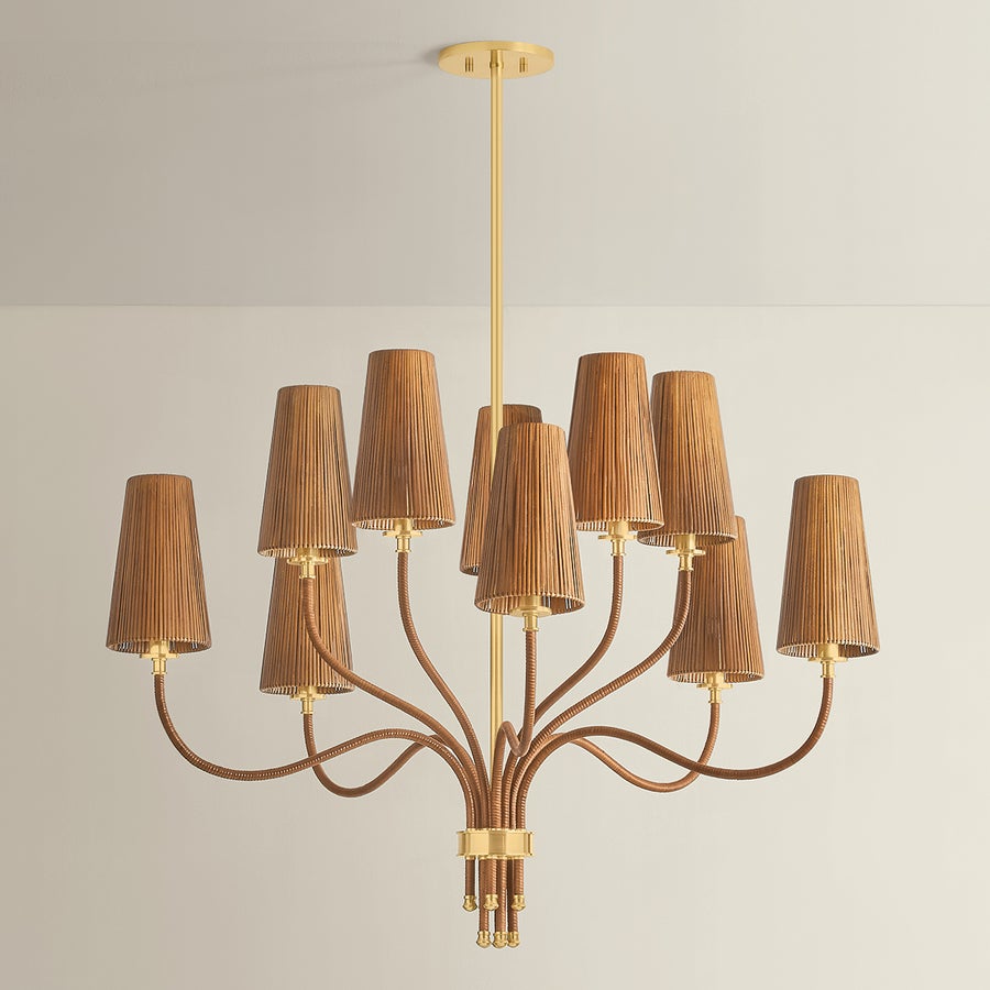 Hudson Valley Lighting Atwood Chandelier — Aged Brass