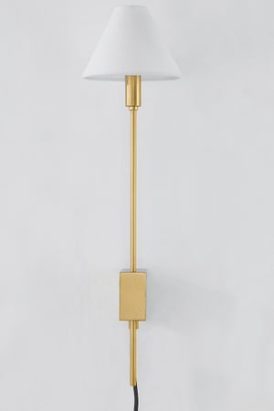 TEANECK Plug-in Sconce in AGED BRASS thumbnail 3