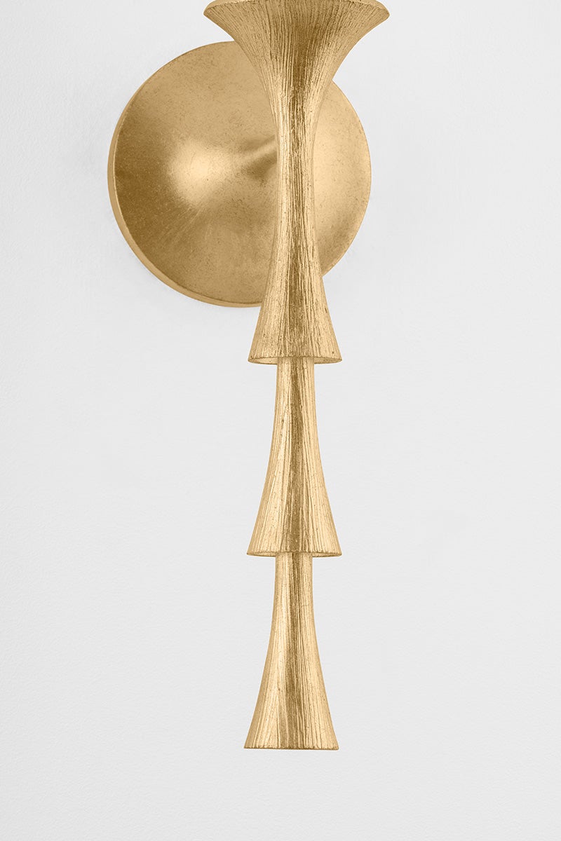 Hudson Valley Lighting VAILS GATE Wall Sconce — Vintage Gold Leaf