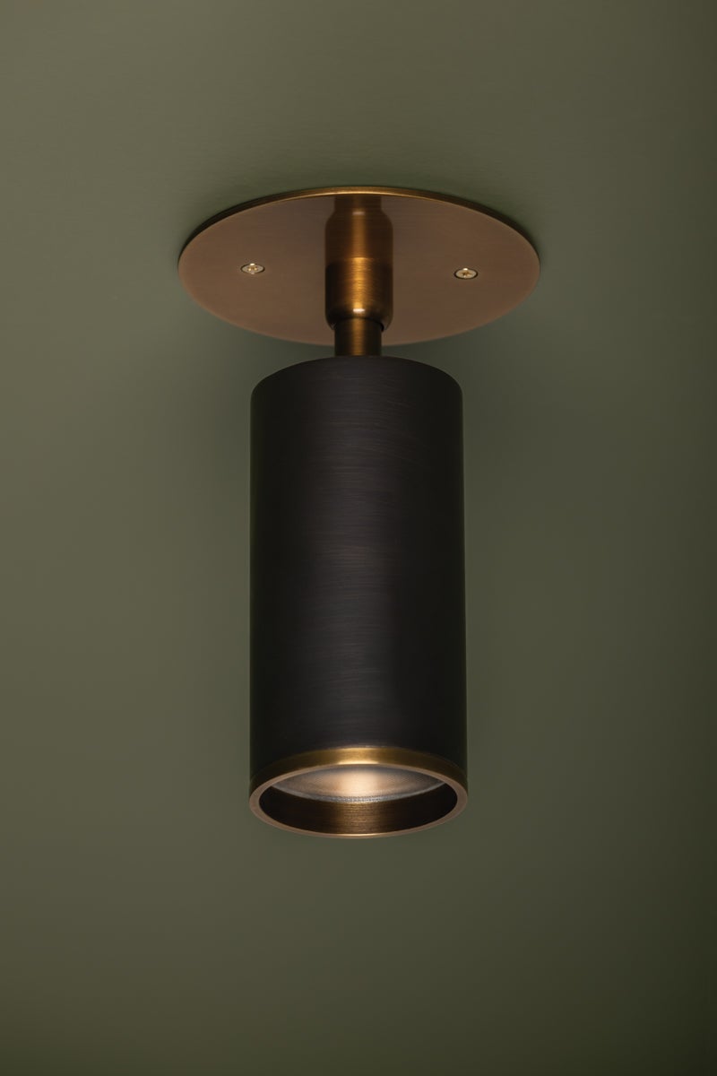 Troy Lighting Caleb Flush Mount — C1305-PBR/BRZ